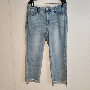 Democracy Ab Technology Straight Leg Ankle High Rise Jeans Size 12